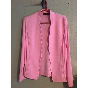 Picadilly Fashions Women's Open Front Pink  Cardigan  Jacket Size M/M